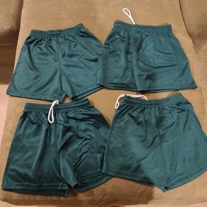 Lot of 4 Youth XS Score green soccer shorts